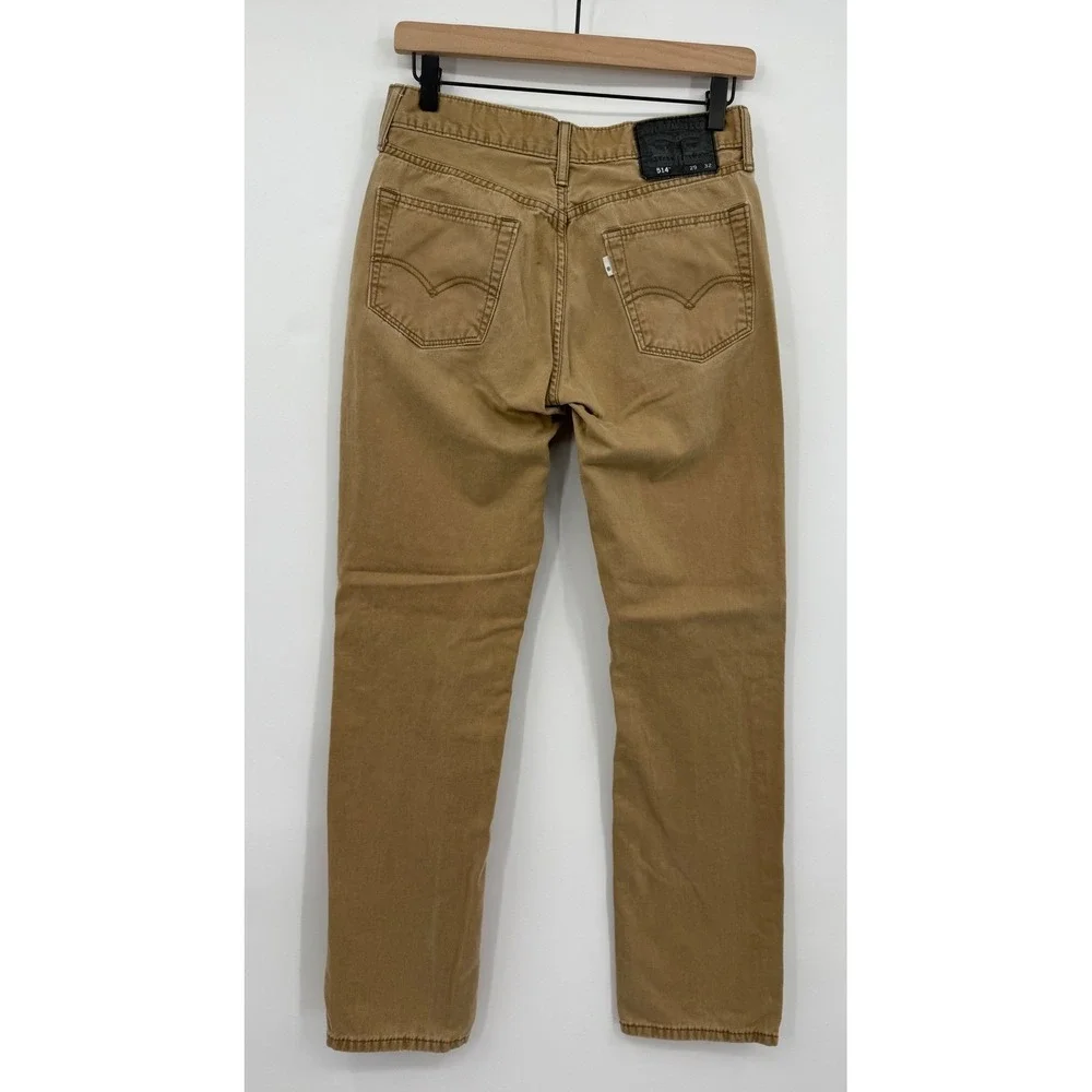 Levis 514 Jeans Mens 29x32 Brown Straight Fit Cotton Twill Casual‎ Chino Pants